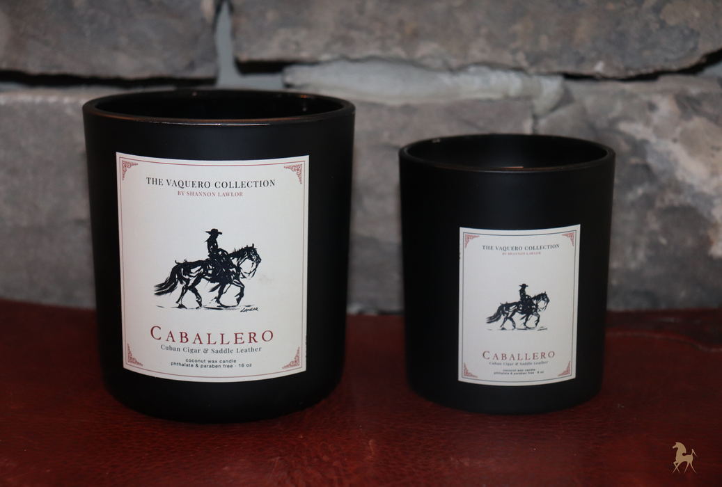 The Caballero Candle "Cuban Cigar & Saddle Leather"