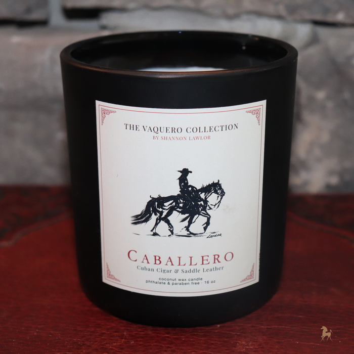 The Caballero Candle "Cuban Cigar & Saddle Leather"