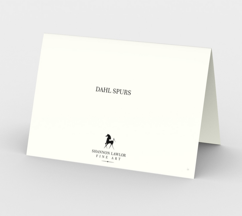 Dahl Spurs Greeting Cards