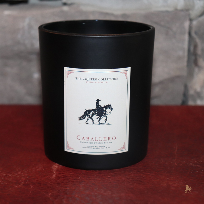 The Caballero Candle "Cuban Cigar & Saddle Leather"