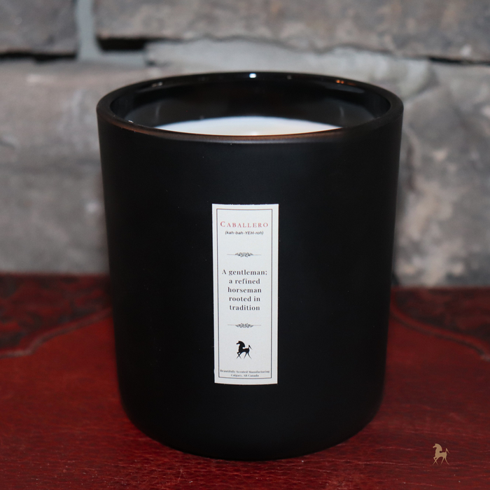 The Caballero Candle "Cuban Cigar & Saddle Leather"